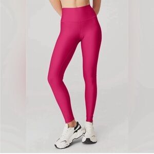 ALO 7/8 high-waist airlift pants in fucsia XS